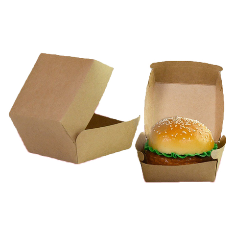 Kraft paper hamburger box