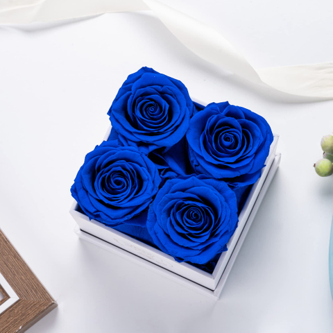 Preserved flowers eternal roses gift for Valentine birthday mother's Day Thanksgiving Christmas anniversary dark blue