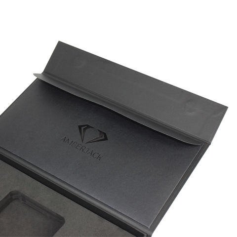 Black cardboard envelope, light luxury, high-end packaging set, personalized customization