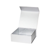 Silver folding gift box with special high-end brand custom gift packaging designed for free for you