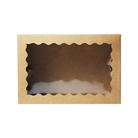 Folding kraft paper packaging box, flip box, window opening box, gift packaging, free design for you