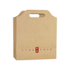 High end packaging logo for kraft paper gift bags, personalized customization with red gold hot stamping