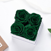 Preserved flowers eternal roses gift for Valentine birthday mother\'s Day Thanksgiving Christmas anniversary dark green