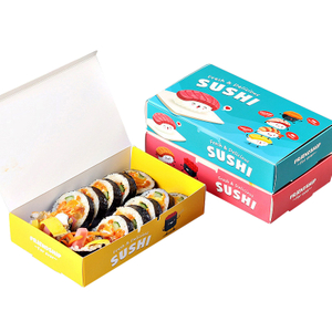 Sushi packaging boxes can be customized with multiple models as needed